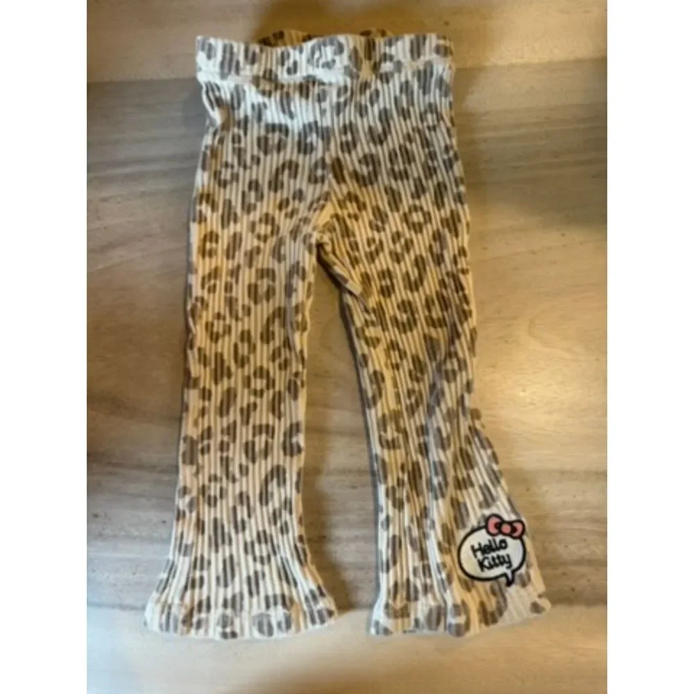 Girl's Hello Kitty Cheetah Bell Bottoms